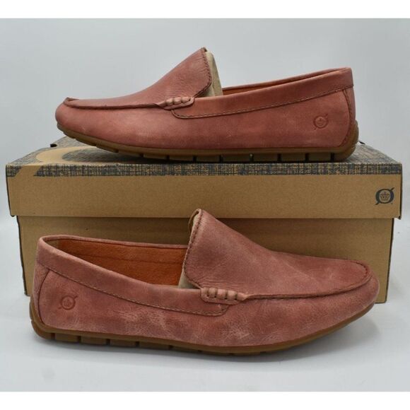 Born Mens Size 10 Allan Leather Slip On Loafers Shoes‎ main image 7
